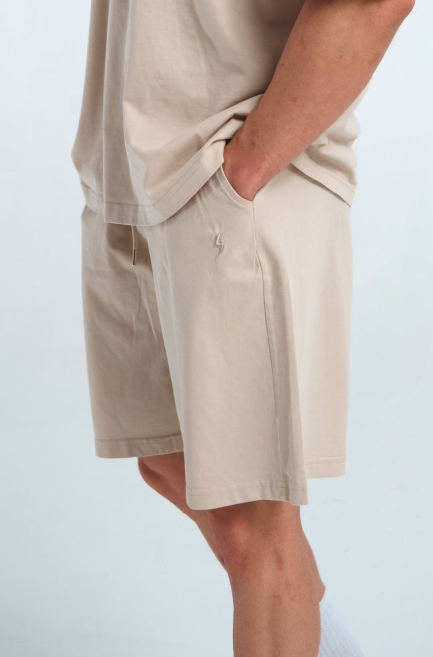 BLIC Relaxed Shorts – Beigejavue