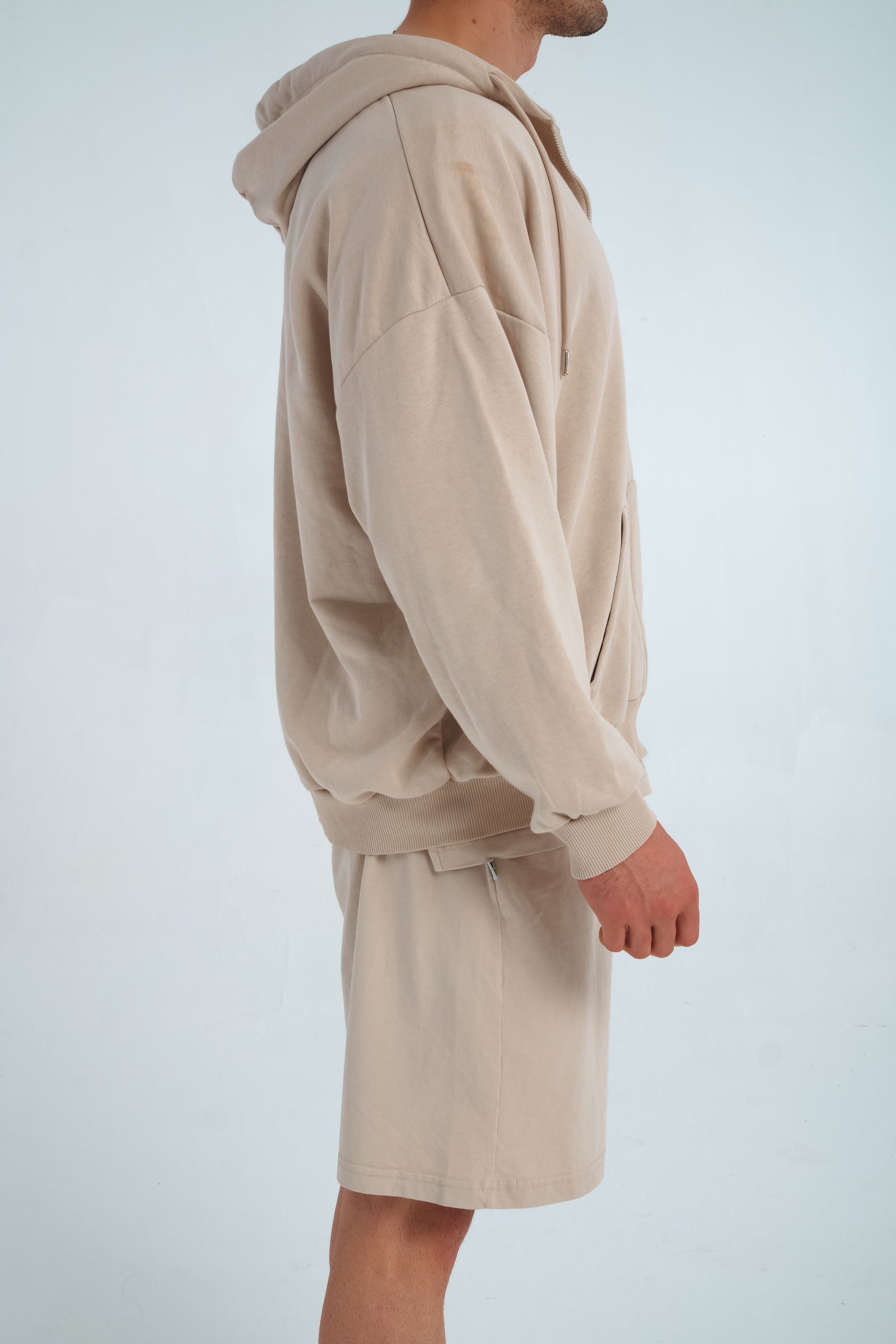 BLIC Zip Hoodie – Beigejavue
