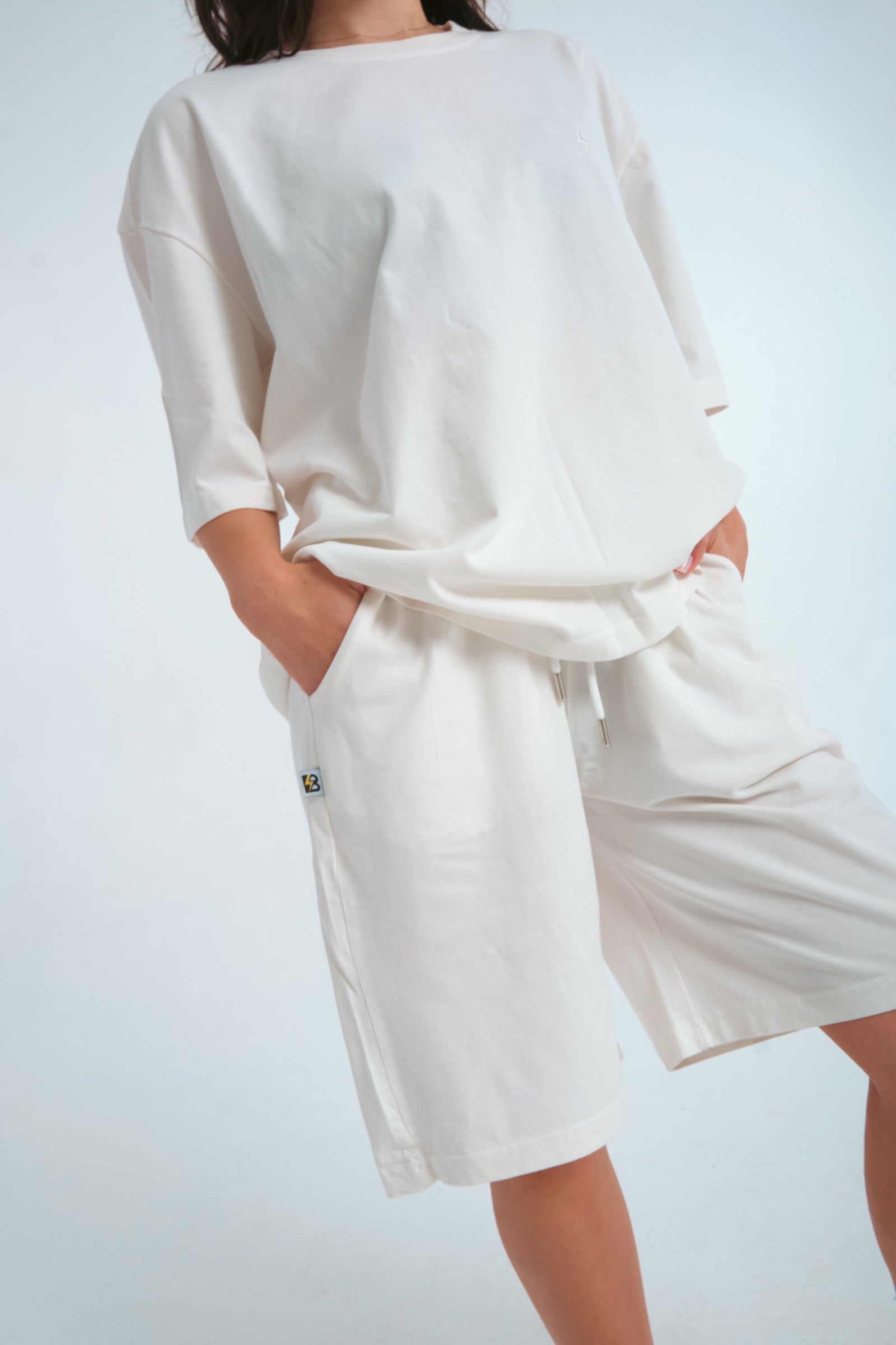 BLIC Relaxed Shorts – Whiteout