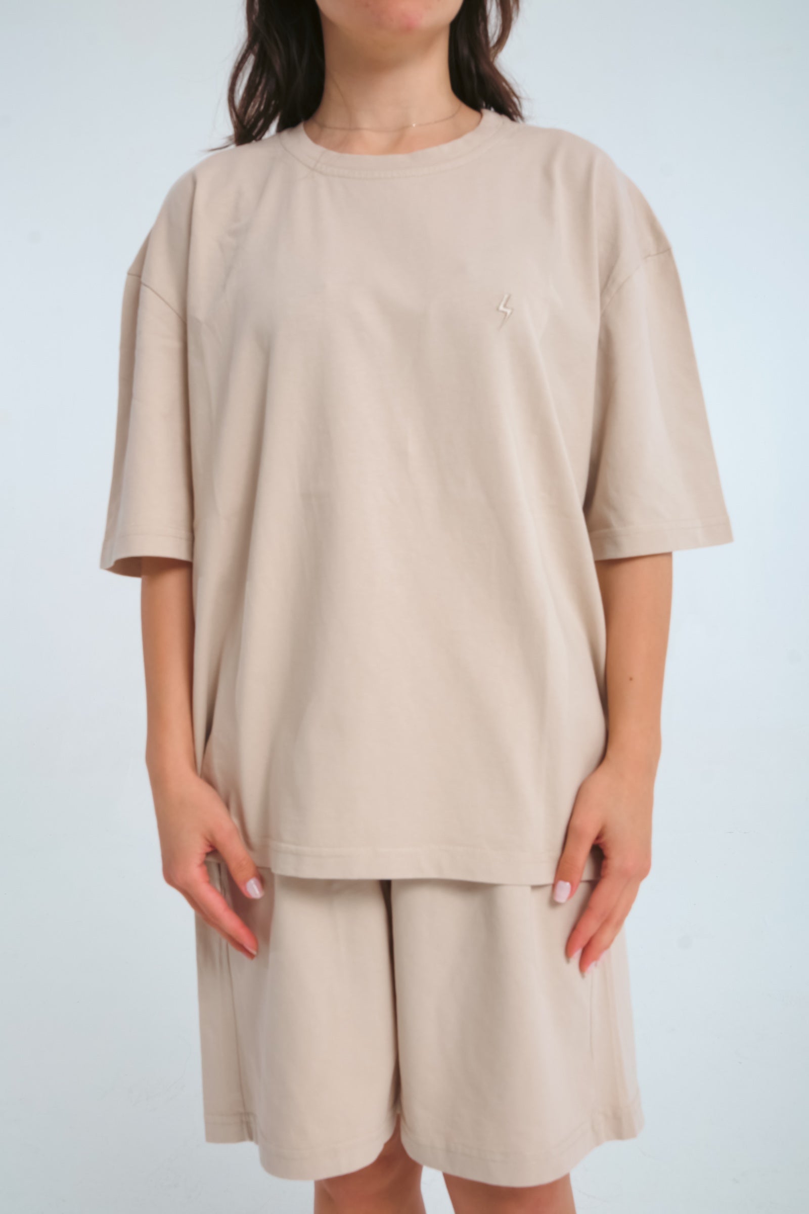 BLIC Oversized T-Shirt – Beigejavue
