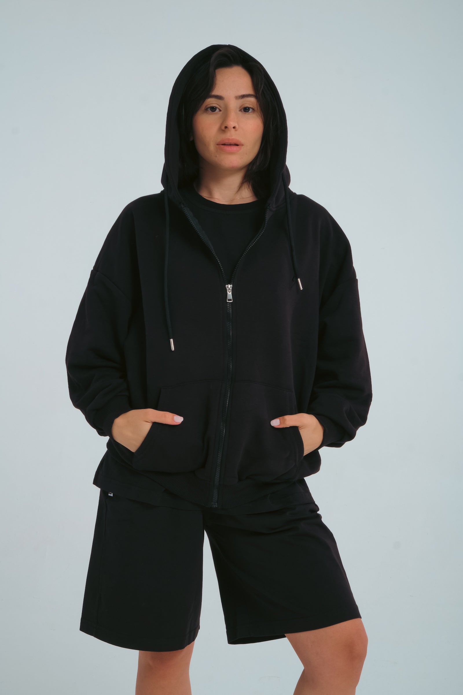 BLIC Zip Hoodie – Blackout
